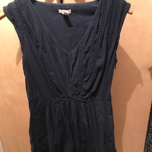 JCrew Navy Dress With Pockets